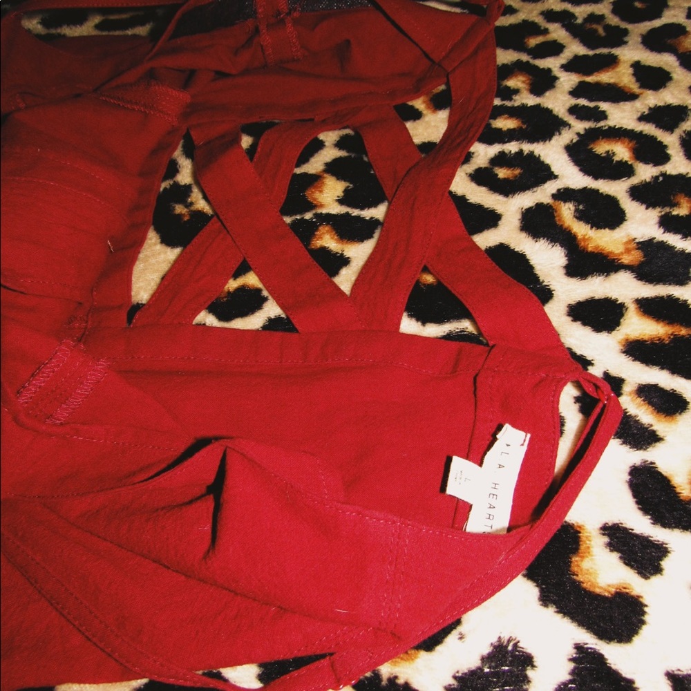 Button Up Red Dress - Pacsun